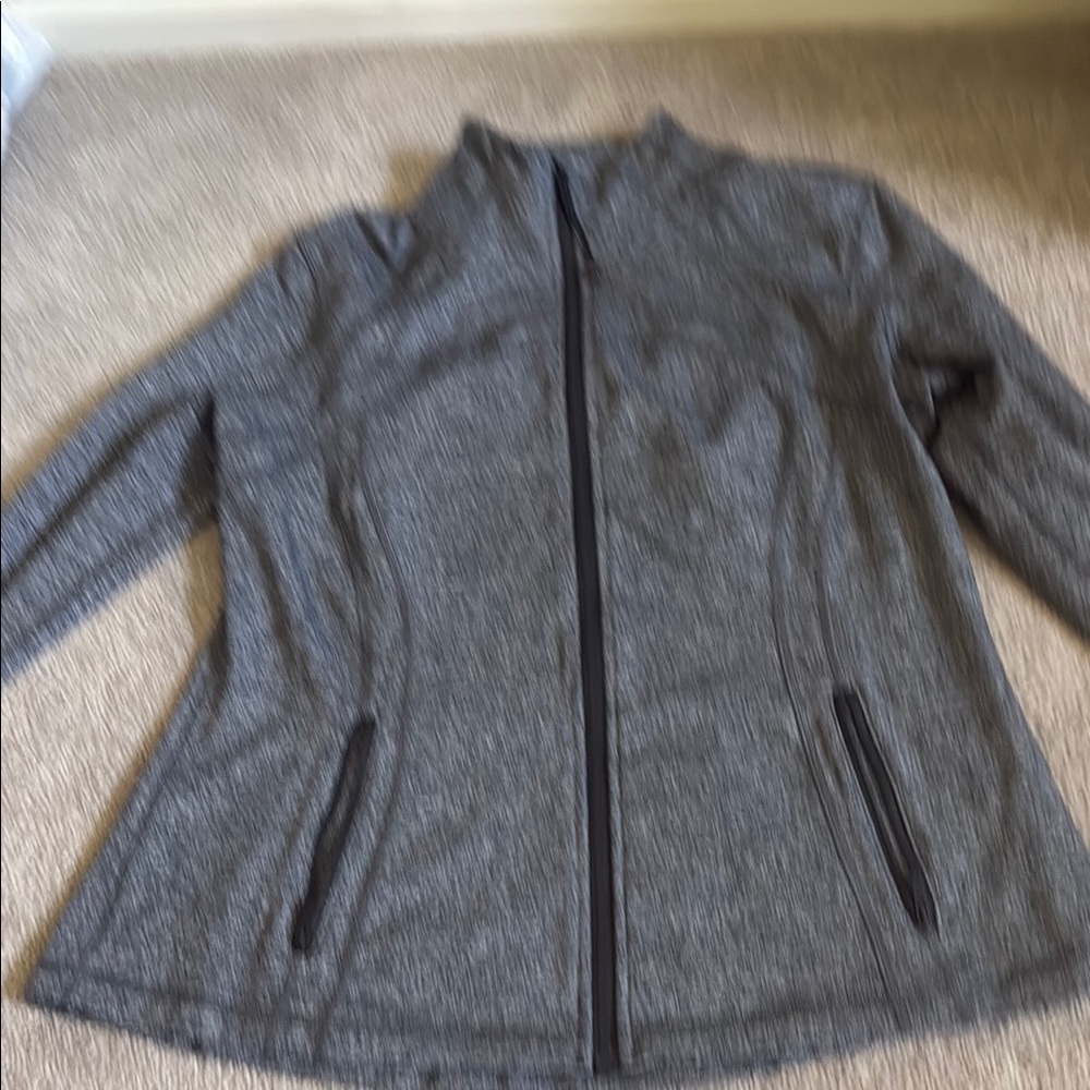 lululemon athletica Gray Full-Zip Utility Jacket